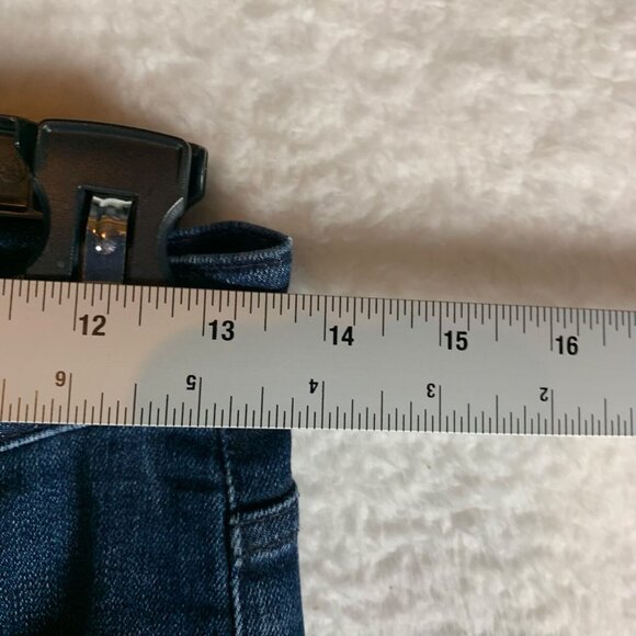 Hudson Women's Colette Mid-rise Skinny Crop Jeans Raw Hem Medium Wash Sz 24 9556 - Picture 5 of 14